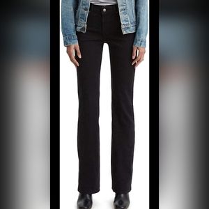 Levi's Nouveau Boot Cut Black Jeans. Size 6 short